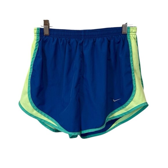 Nike Dri-Fit Blue Athletic Running Shorts Women Size Medium Tempo Lined - Picture 1 of 9